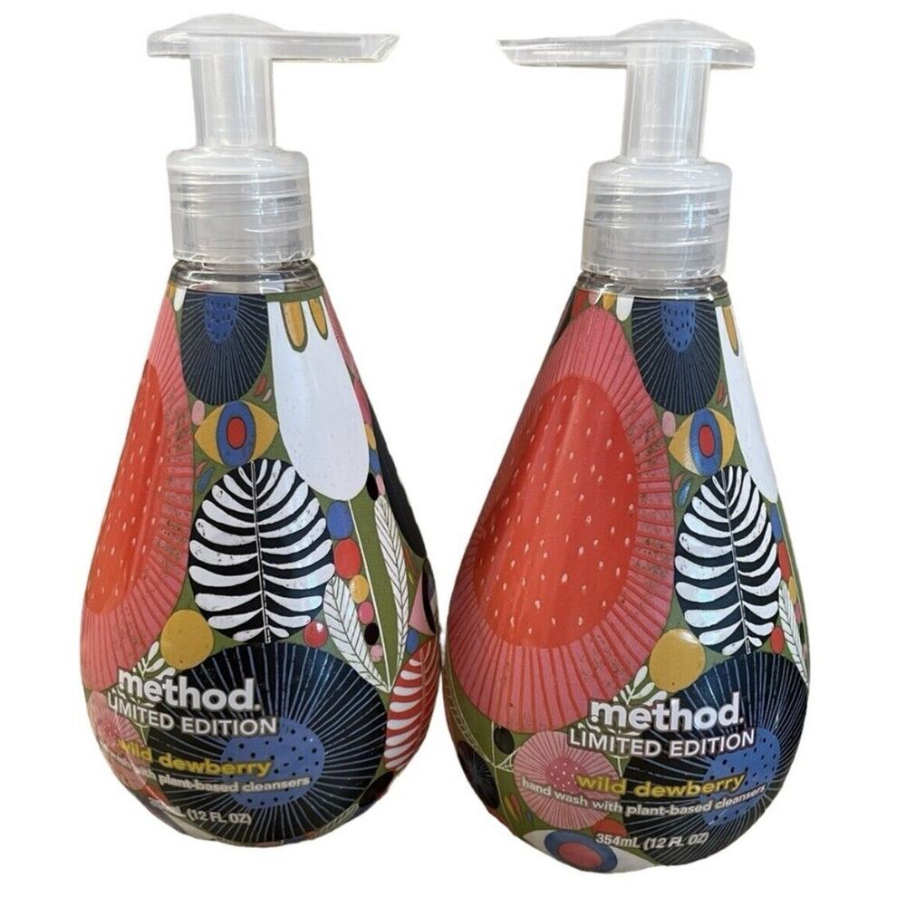 Method‎ Hand Soap Foaming Limited Edition Wild Dewberry Lot Of 2 Lisa Congdon